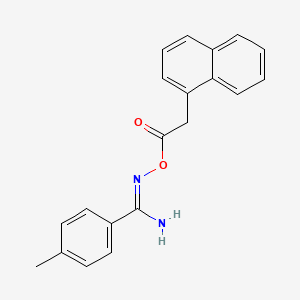molecular formula C20H18N2O2 B1241967 4-甲基-N'-[(1-萘甲酰基)氧基]苯甲酰胺 