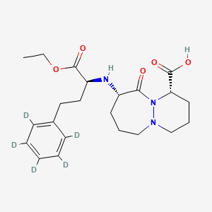 molecular formula C22H31N3O5 B12419678 Cilazapril-d5 