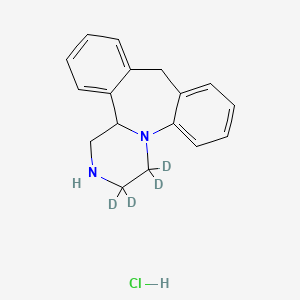 molecular formula C17H19ClN2 B12419697 Mianserin EP impurity E-d4 (hydrochloride) 