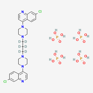 4,4'-(1,3-Propanediyldi-4,1-piperazinediyl)bis[7-chloroquinoline]-d6 Tetraphosphate