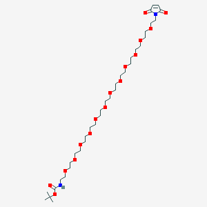 molecular formula C35H64N2O16 B12419736 Mal-PEG12-NH-Boc 