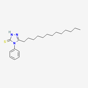 molecular formula C21H33N3S B1241977 4-Phenyl-5-tridecyl-4H-[1,2,4]triazole-3-thiol 