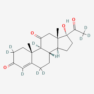 molecular formula C21H28O4 B12419787 21-Deoxycortisone-d9 