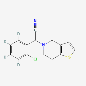 2-(2-chloro-3,4,5,6-tetradeuteriophenyl)-2-(6,7-dihydro-4H-thieno[3,2-c]pyridin-5-yl)acetonitrile