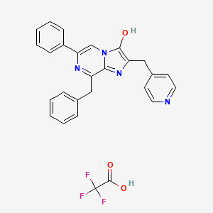 molecular formula C27H21F3N4O3 B12419827 pyCTZ (TFA) 