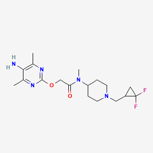 molecular formula C18H27F2N5O2 B12419840 Fgfr-IN-3 