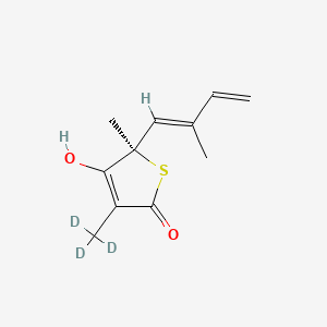 molecular formula C11H14O2S B12419850 (R)-(+)-Thiolactomycin-d3 