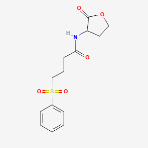 molecular formula C14H17NO5S B12419879 PqsR/LasR-IN-3 