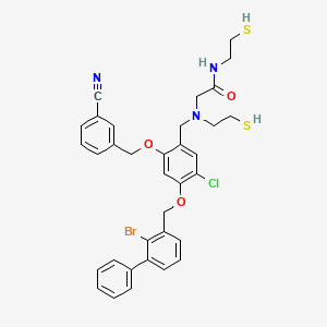 molecular formula C34H33BrClN3O3S2 B12419908 N2S2-Cbmbc 