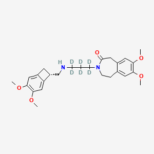 molecular formula C26H34N2O5 B12419912 N-Demethy Ivabradine (D6 hydrochloride) 