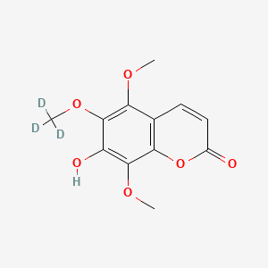 molecular formula C12H12O6 B12419931 5-Methoxyisofraxidin-d3 