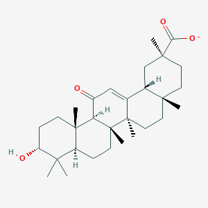 molecular formula C30H45O4- B1241994 3alpha-Hydroxyglycyrrhetinate 