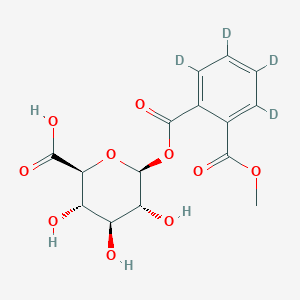 molecular formula C15H16O10 B12419973 Monomethyl Phthalate-d4 O-Beta-D-Glucuronide 