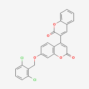 molecular formula C25H14Cl2O5 B12419980 TDP1 Inhibitor-2 