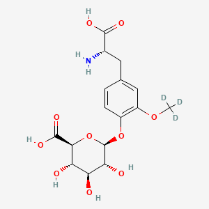 (2S,3S,4S,5R,6S)-6-[4-[(2S)-2-amino-2-carboxyethyl]-2-(trideuteriomethoxy)phenoxy]-3,4,5-trihydroxyoxane-2-carboxylic acid