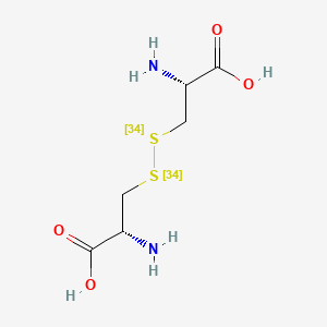 molecular formula C6H12N2O4S2 B12420023 L-Cystine-34S2 