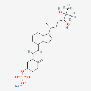 molecular formula C27H43NaO6S B12420032 Secalciferol 3-sulfate-d6 (sodium) 