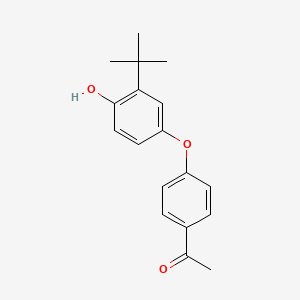 1-[4-(3-Tert-butyl-4-oxidanyl-phenoxy)phenyl]ethanone