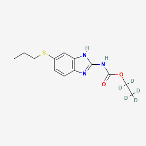 molecular formula C13H17N3O2S B12420090 O-Desmethyl-O-ethyl Albendazole-d5 