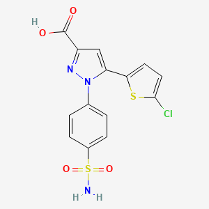 molecular formula C14H10ClN3O4S2 B12420100 Cox-2/5-lox-IN-1 