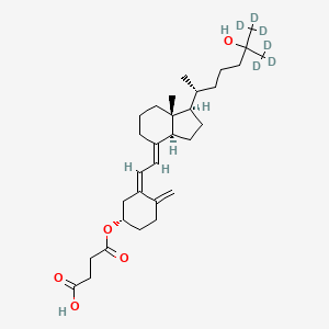 molecular formula C31H48O5 B12420119 25-Hydroxyvitamin D3 3-hemisuccinate-d6 