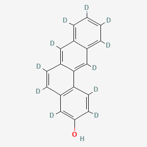 molecular formula C18H12O B12420122 Benz[a]anthracen-3-ol-d11 (Major) 