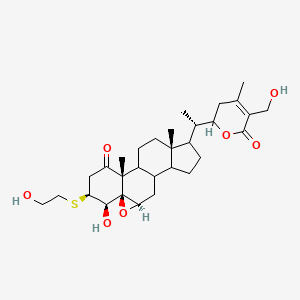 molecular formula C30H44O7S B12420158 3-(2-Hydroxyethyl) thio withaferin A 