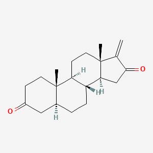 (5S,8R,9S,10S,13S,14S)-10,13-dimethyl-17-methylidene-1,2,4,5,6,7,8,9,11,12,14,15-dodecahydrocyclopenta[a]phenanthrene-3,16-dione