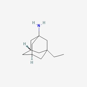 molecular formula C12H21N B1242017 (5S,7R)-3-ethyladamantan-1-amine 