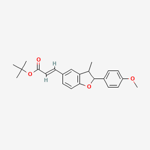 molecular formula C23H26O4 B12420212 Antileishmanial agent-9 