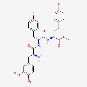 molecular formula C29H31F2N3O6 B12420219 Antiviral agent 7 