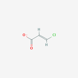 molecular formula C3H2ClO2- B1242026 3-氯丙烯酸酯 