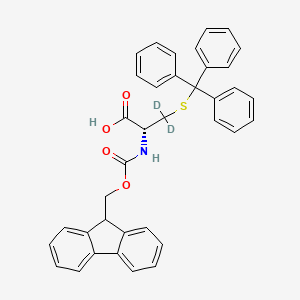 molecular formula C37H31NO4S B12420265 Fmoc-Cys(Trt)-OH-d2 