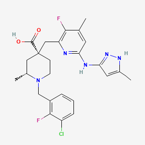 molecular formula C25H28ClF2N5O2 B12420279 Aurora A inhibitor 1 