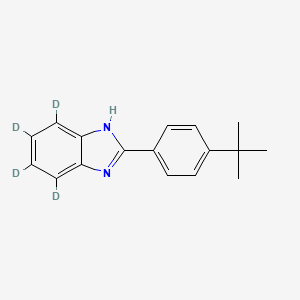 molecular formula C17H18N2 B12420281 2-(4-tert-butylphenyl)-4,5,6,7-tetradeuterio-1H-benzimidazole 