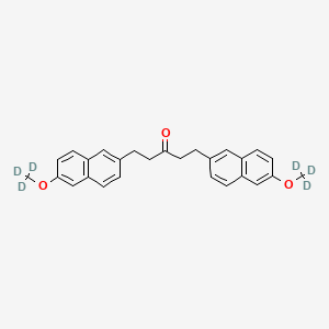 molecular formula C27H26O3 B12420284 Nabumetone-d6 Dimer Impurity 