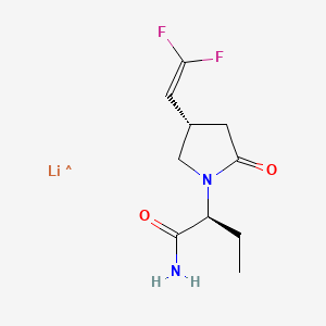 molecular formula C10H14F2LiN2O2 B12420287 Seletracetam (lithium) 