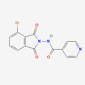 molecular formula C14H8BrN3O3 B12420325 Antitubercular agent-27 