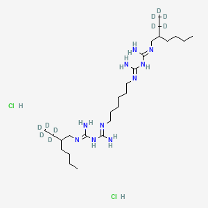 molecular formula C26H58Cl2N10 B12420332 Alexidine-d10 (dihydrochloride) 