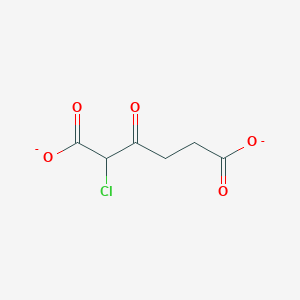 molecular formula C6H5ClO5-2 B1242038 2-氯-3-氧代己二酸酯 