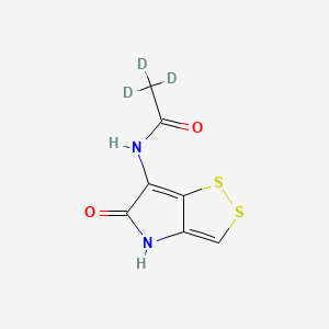 molecular formula C7H6N2O2S2 B12420402 Holomycin-d3 