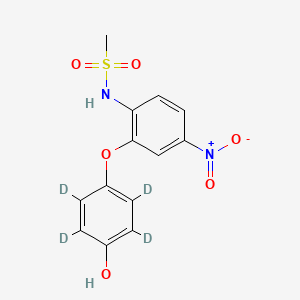 N-[4-nitro-2-(2,3,5,6-tetradeuterio-4-hydroxyphenoxy)phenyl]methanesulfonamide