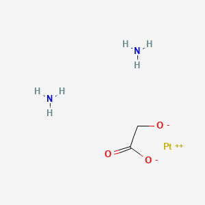 molecular formula C2H8N2O3Pt B1242056 (甘氨酸盐-O,O')二氨合铂(II) 