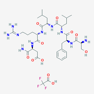 molecular formula C36H57F3N10O11 B12420588 TRAP-6 amide (TFA) 