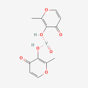 molecular formula C12H12O7V B1242065 Bis[maltolato]oxovanadium[IV] 