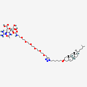 molecular formula C61H104N8O15 B12420706 Zanamivir-Cholesterol Conjugate 