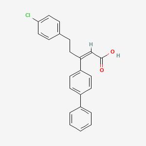 (2z)-3-(Biphenyl-4-Yl)-5-(4-Chlorophenyl)pent-2-Enoic Acid