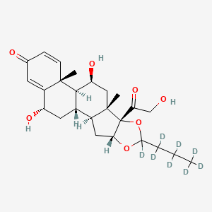 molecular formula C25H34O7 B12420744 6alpha-Hydroxy Budesonide-d8 