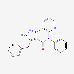 molecular formula C22H16N4O B1242100 Unii-WU2447D3WJ 