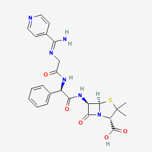 molecular formula C24H26N6O5S B1242104 Pirbenicillin CAS No. 55975-92-3